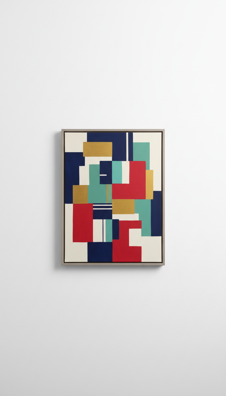 Blueprint Indigo No. 3 Original Canvas