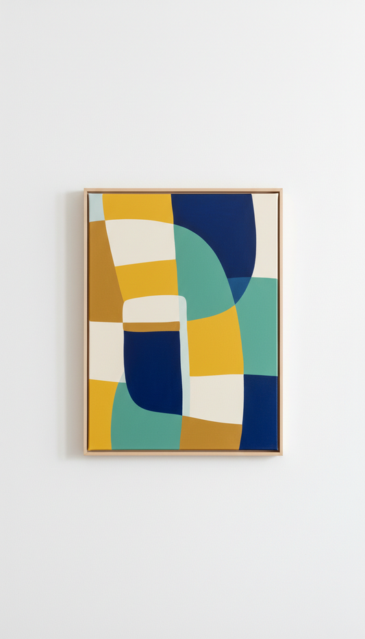 Vivid Vermillion No. 5 Framed Canvas