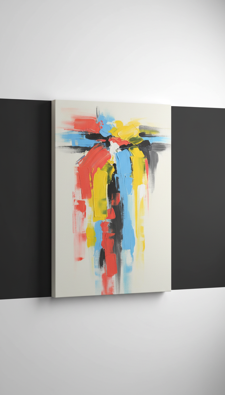 Azure Cascade original canvas